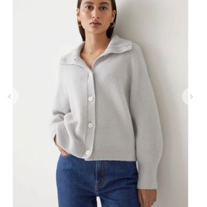 ***SALE*** & Other Stories Boxy High Neck Cardigan Size M